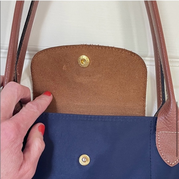 Pre loved Longchamp Le pliage tote - large - navy - Picture 6 of 15